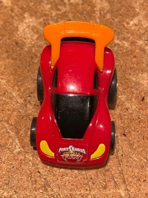 2" Power Rangers Fury Red/Orange Pull Back & Go Plastic Racer Car *Pre-Owned BT4 - Image 1 of 4