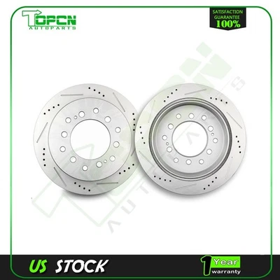 Fits 2003 2004 2005 2006 2007 2008 2009 Lexus GX470 Rear Brake Discs Rotors Kit - Image 1 of 4