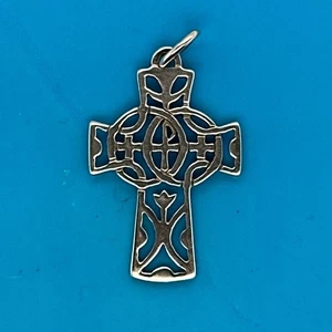 Retired James Avery Sterling Silver Unity Cross Pendant - Picture 1 of 3