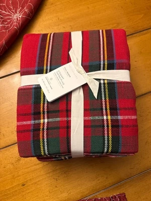 Funda nórdica completa/QUEEN POTTERY BARN Stewart tartán a cuadros multicolor nueva con etiqueta Foto 1 de 3