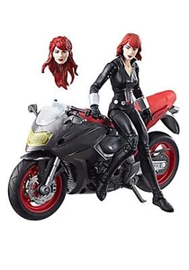 Marvel Legends Series 6-inch Black Widow with Motorcycle - Picture 1 of 2