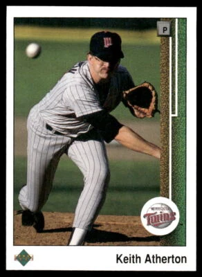 Keith Atherton 1989 Upper Deck #599 Minnesota Twins - Image 1 of 2