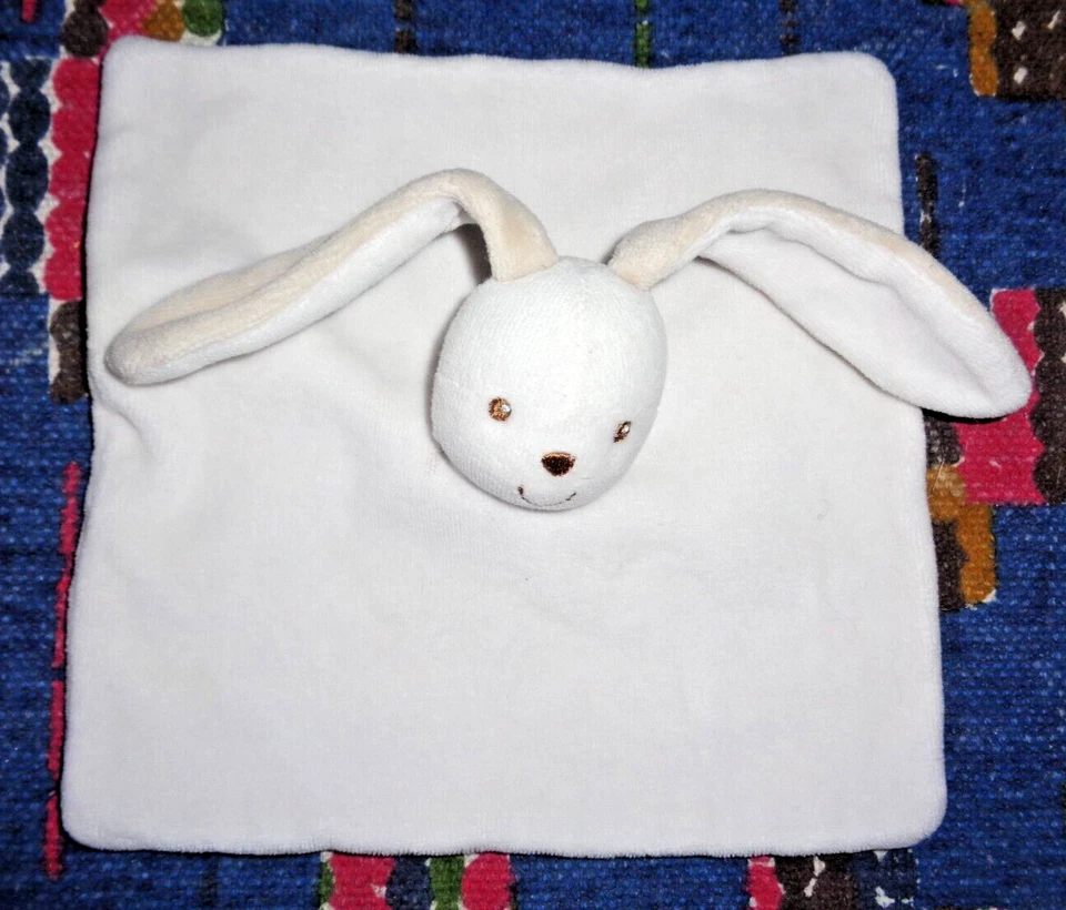 1PA/ DOUDOU PLAT KIMBALOO LAPIN BLANC BEIGE TBE - Photo 1/1