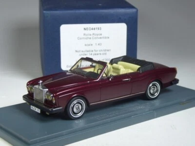(KI-07-37) Neo Scale Models 44193 Rolls Royce Corniche Convertible, 1:43 in OVP - Bild 1 von 2