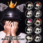 Touch Fastener Bow Cat Ear Decoration Plush Helmet Accessories  Women