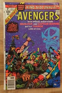 Avengers King Size Annual 7 Jim Starlin  Thanos Adam Warlock Captain Marvel!
