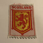 Vintage 1970s Scotland Football Club Embroidered Silk Patch / Badge