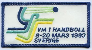 Schweden Handball-Weltmeisterschaft 1993 offizielles Aufnäherabzeichen!!! - Bild 1 von 2