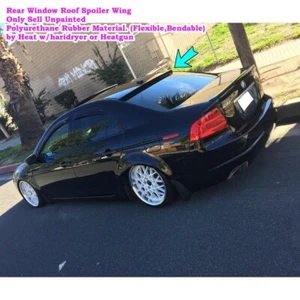 Flat Black 229R Rear Window Roof Spoiler Wing Fits 2004~2008 Acura TL 3rd Sedan - Picture 1 of 8