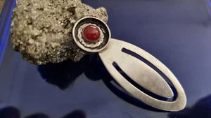 Sterling Silver 925 Ilias Lalaounis Carnelian Stone Page Marker Bookmark - Picture 1 of 7
