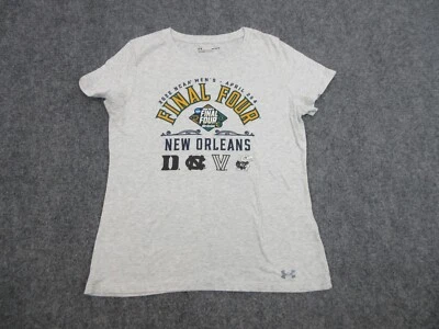 Camisa Under Armour Mujer Gris Medio Final Four NCAA New Orleans Baloncesto Foto 1 de 4