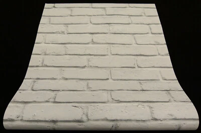 35856-2) Vliestapete "Attractive" Klinker Riemchen Stein-Dekor in weiss grau - Bild 1 von 4