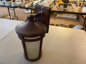 Kichler 49072BST Atwood 1-Light 14.25" Outdoor Medium Wall in Brown Stone t2-1m - Picture 1 of 3