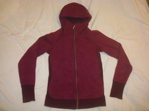 Women's Lululemon Scuba Star Pixel Raspberry Bordeaux Drama Hoodie Jacket 6 - Foto 1 di 12