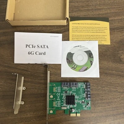 Syba SATA III 4-port PCI-e Controller Card, Full Profile - Image 1 of 2