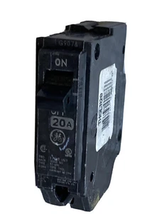 THQL1120 General Electric Plug-In CIRCUIT BREAKER 1 pole 20 Amp 1P 20A New Style - Picture 1 of 17