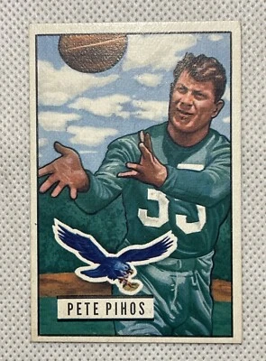 1951 Bowman Football Set-Break # 46 Pete Pihos NR-MINT - Image 1 of 2