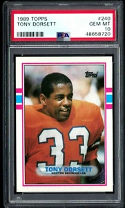 1989 Topps #240 Tony Dorsett Hof - Dallas Cowboys - PSA 10 GEM MINT #48658720 - Bild 1 von 2