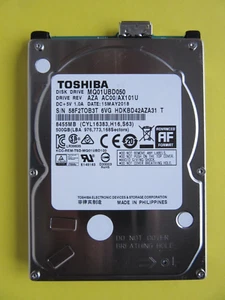 Toshiba 500GB 2.5" USB HDD MQ01UBD050 AZA AC00/ AX101U 2018 G3711A HDKBD42AZA31 - Picture 1 of 8