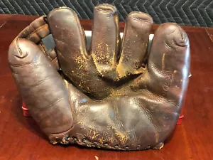 Vintage Wilson Baseball Glove Mel Ott 1940's HOF - Pat. No.2231204 - Horse Hide! - Picture 1 of 12