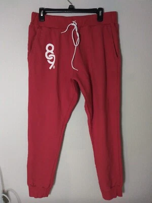 8&9 MFG. Pantalones de chándal Co para hombre rojos cintura elástica con cordón talla L Foto 1 de 4