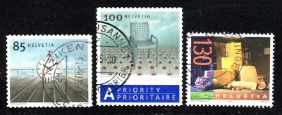 2003-04 Switzerland SC# 1168-1190. - Clock - 3 Different Stamp - Used - Image 1 of 2