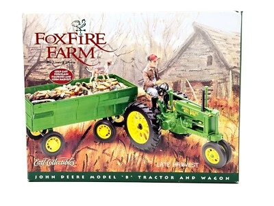 1/16 John Deere Model B Tractor And Wagon, Fox Fire Farms Late Harvest - Image 1 of 3