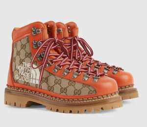 Gucci x The North Face Uomo GG Scarpone da Escursionismo Alpino 679914 Taglia 7,5 G, US 8 $2000 - Foto 1 di 15