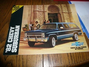 1982 Chevrolet Suburban Sales Brochures - New 6.2 Diesel Power - Vintage - Picture 1 of 6