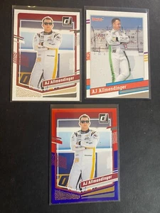 AJ Allmendinger - 2024 Panini Donruss 3 Card Driver Package Card - Picture 1 of 2