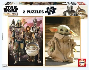 Star Wars The Mandalorian Baby Yoda/Grogu 500 piece jigsaw puzzle 2 in 1 - Picture 1 of 3