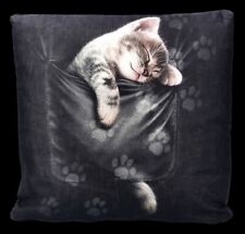 Spiral Gothic Pillow - Pocket Kitten - Kittens Pillows Cushion Deco