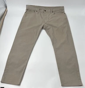 Levi Strauss 502 Khaki Denim Straight Leg Jeans Men's 38x30 Measured 30 5 Pocket - Picture 1 of 10