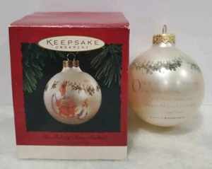 Hallmark The Tale of Peter Rabbit Vintage Ornamento 1994 Lampadina di vetro con scatola - Foto 1 di 5