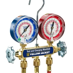 Yellow Jacket 42021 2-Valve Mechanical Manifold Gauge Set - Picture 1 of 1
