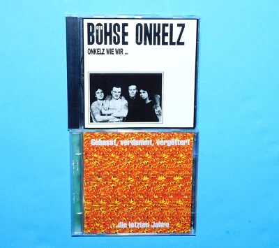 BOHSE ONKELZ -ONKELZ WIE WIR + GEHASST VERDAMMT VERGOTTERT - НЕМЕЦКИЙ ПАНК CD - Изображение 1 из 2