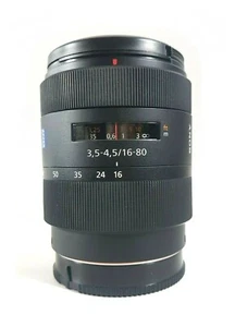 Sony Carl Zeiss Vario-Sonnar DT T* 16-80mm F3.5-4.5 SAL1680Z Alpha A-Mount - Picture 1 of 5