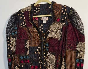 Circle T Marilyn Lenox Western Shirt Multi Color Floral Lace Design XL 17/18 - Picture 1 of 13