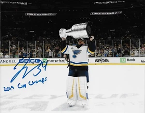 Signed Jake Allen St. Louis Blues 8x10 Stanley Cup Photo #12 Private Signing - Picture 1 of 14