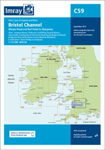 C59 Imray Navigation Paper Chart Worms Head and Bull Point to Sharpness Map N106 - Imagen 1 de 1
