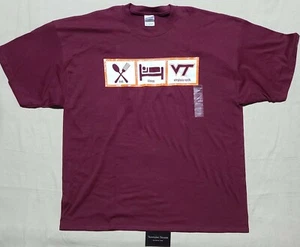 Virginia Tech Hokies Baumwolle Kurzarm T-Shirt Gr. 2XL, NCAA, Gildan Ultra Neu mit Etikett - Bild 1 von 5