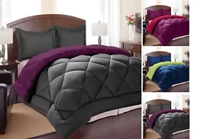 7 PIECE BED IN A BAG - DOWN ALTERNATIVE COMFORTER, SHEETS, PILLOWCASES AND SHAMS - Picture 1 of 5