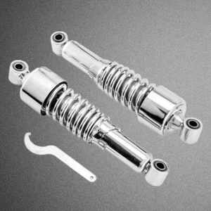 11.75" 298mm Chrome Rear Shocks For Harley Dyna Street Bob FXDB Low Rider FXDL - Picture 1 of 4