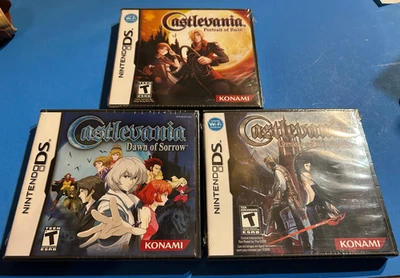 NEW SEALED Nintendo DS Castlevania Order of Ecclesia Dawn of Sorrow portrait set - Image 1 of 4