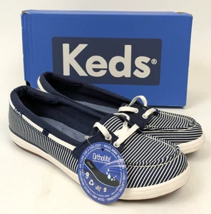 Keds Ortholite Damengröße 8 Bootsschuhe maritim Nadelstreifen blau weiß WF57144 - Bild 1 von 7