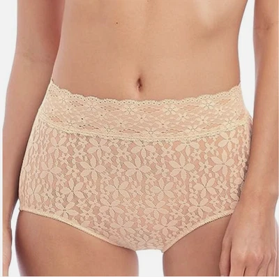 Wacoal Women's Halo Lace Brief - 870405, Nude Medium NWT - Image 1 of 4