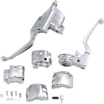 Kit de controle de guidão cromado Drag Specialties com embreagem mecânica 0610-0530 - Imagem 1 de 1