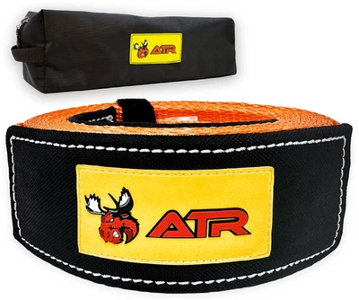 Correa de remolque de recuperación ATR 3,5" X 20 pies - 36.000 libras resistencia a la rotura, correa de alta resistencia Foto 1 de 4