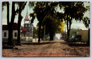 Postal Laurel Street Springfield Georgia GA Church Store c1910 - Imagen 1 de 2