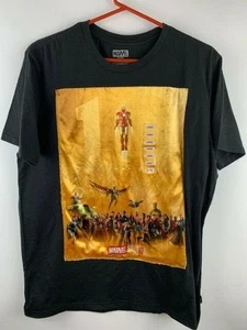 Marvel Studios Mens Size L T shirt Black Super Heros NWT - Picture 1 of 4